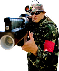 Lasertaistelusimulaatio